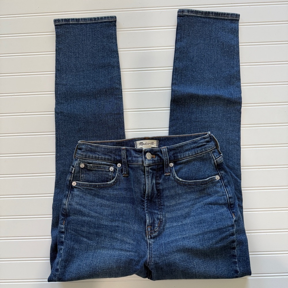 Madewell Nico Mid Rise Ankle Skinny Jeans Size 27 Blue